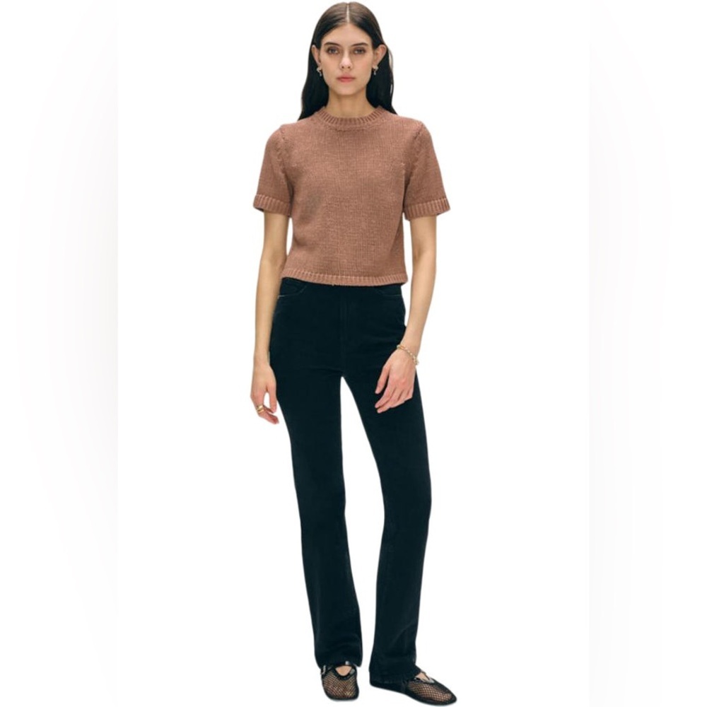 White + Warren Tan Knit Sweater